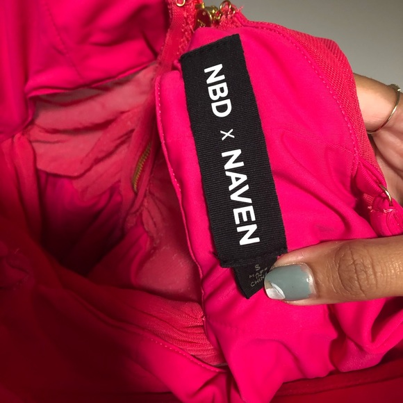 NBD x Naven Millie Dress Hot Pink Size Small - Picture 6 of 6